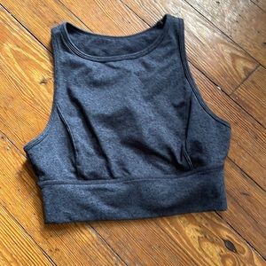 Joy lab high neck grey sports bra